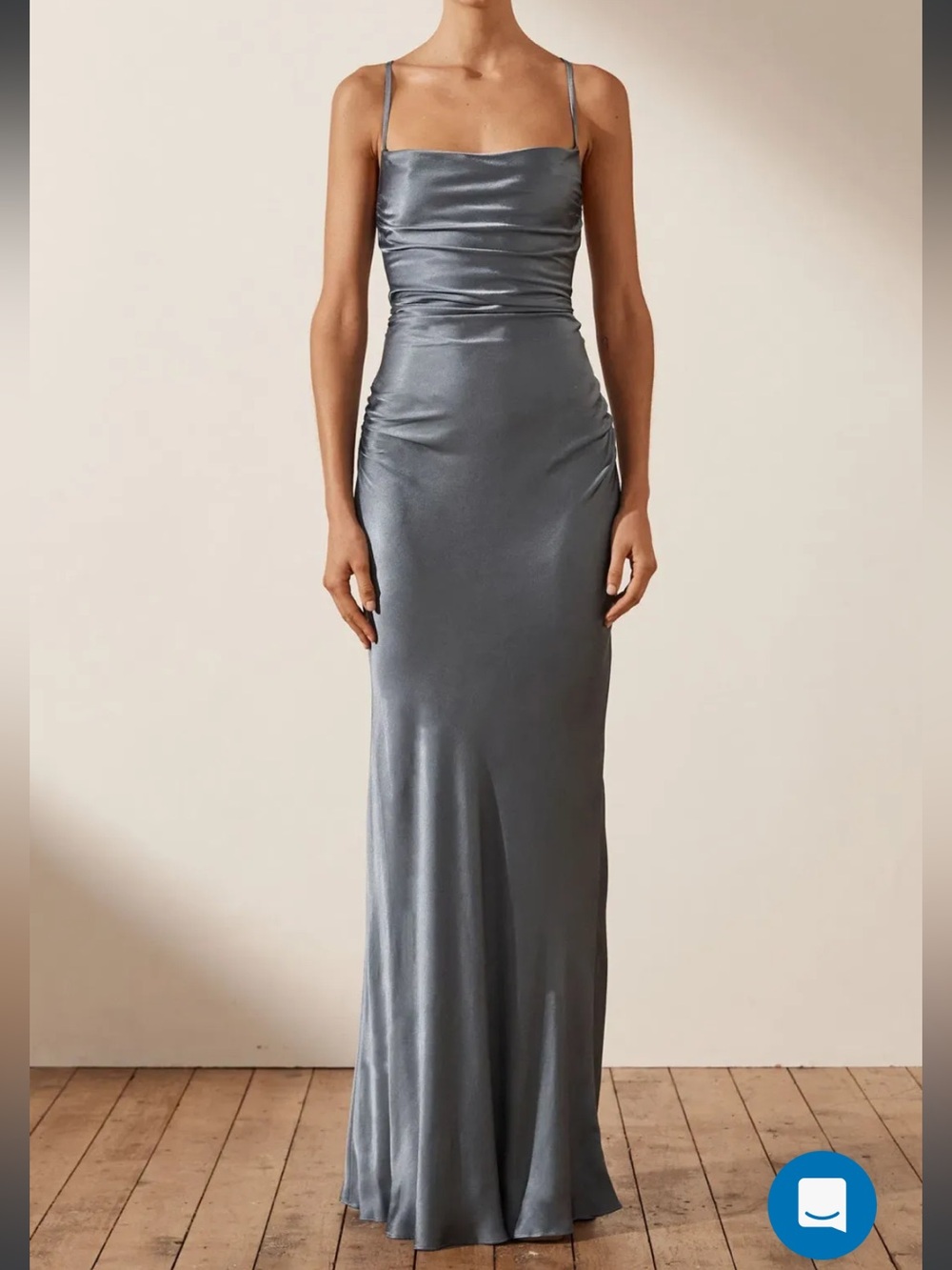 Shona Joy La Lune Maxi Dress - Blue Smoke